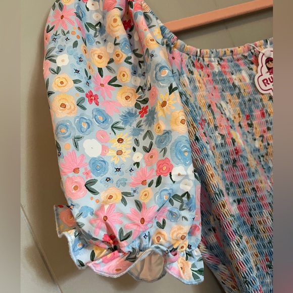Ruffle Girl Women’s Floral Smocked Dress NWT XL - Picture 3 of 3